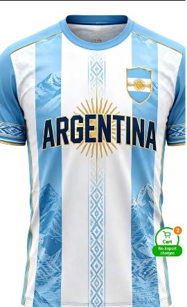 Argentina Heritage Football Jersey – Sky Blue & White